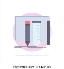 build, equipment, fab, lab, tools Flat Color Icon Vector