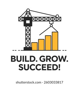 Build Grow Success T Shirt Design