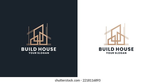 build house, architect logo design inspiration