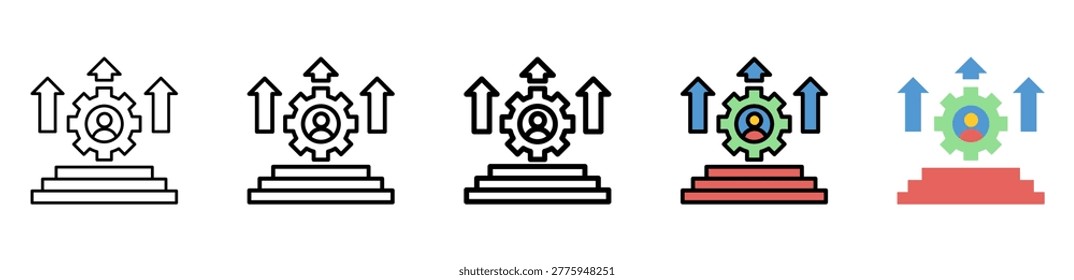 Build Icon Collection With Different Styles And Colors
