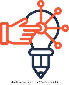 Build Icon Color Line Vector Illustration