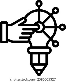 Build Icon Outline Vector Illustration