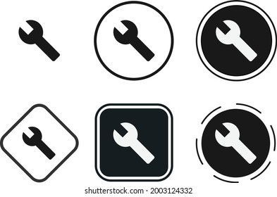 build icon set. Collection of high quality black outline logo for web site design and mobile dark mode apps. Vector illustration on a white background
