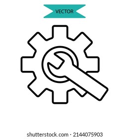 build icons  symbol vector elements for infographic web