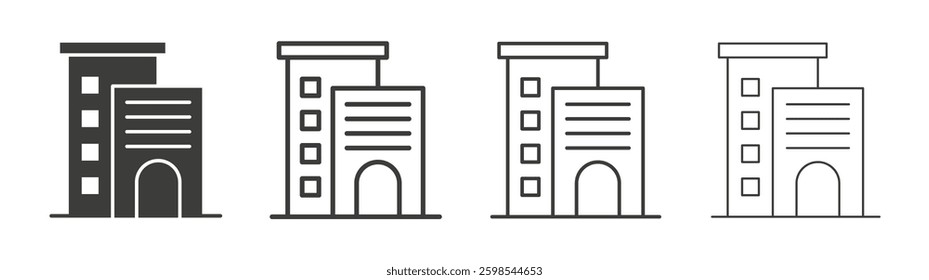 Build line icon vector illustration set.
