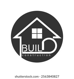 Build logo design simple concept Premium Vector