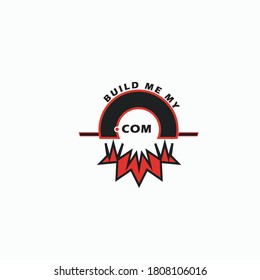 build me vector red or black color colorful logo design.