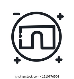 build outline icon design vector