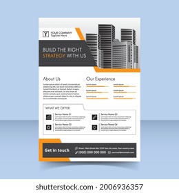 build the right strategy flyer template design