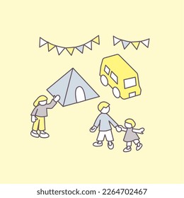 Build a tent. Have fun together as a family.