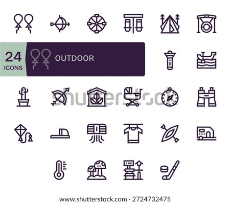 Build trustworthy UIs with 24 Bold Line icons tied to Outdoor, following best practices.