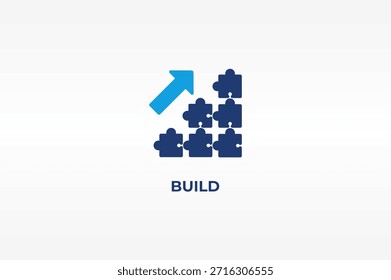 Build vector, icon or logo sign isolated symbol illustration