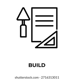 Construir Vector, Icono O Logotipo Ilustración De Símbolo Aislado