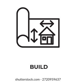 Construir Vector, Icono O Logotipo Ilustración De Símbolo Aislado
