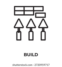 Construir Ilustração De Símbolo Isolado De Vetor, Ícone Ou Logotipo