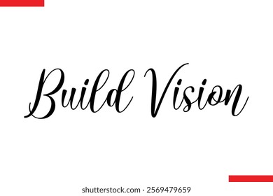 Build Vision style typography text