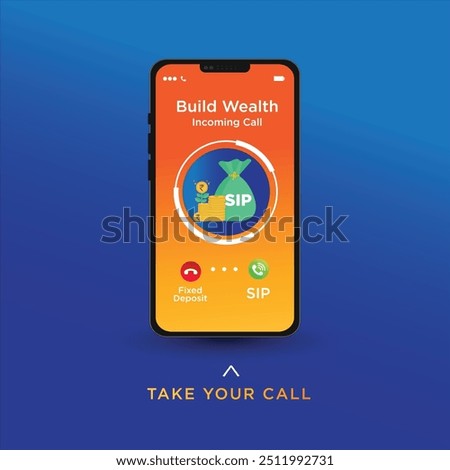 Build Wealth Creative Finance Concept. SIP, Savings, Investment Related Design template. Social Media, Digital Marketing Post Design