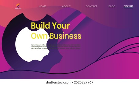 Build Your Own Business design Vector