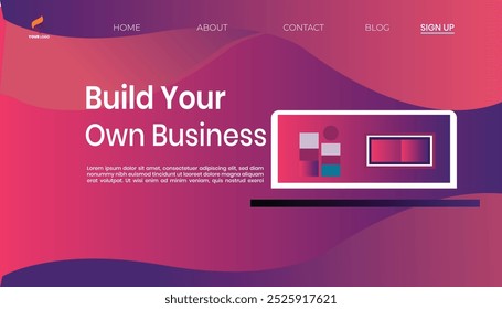 Build Your Own Business design Vector