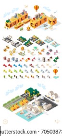 Build Your Own City . Set of Isolated Minimal City Vector Elements