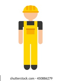 builder avatar isolated icon design, vector illustration  graphic 