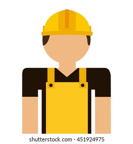 builder avatar isolated icon design, vector illustration  graphic 