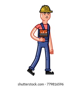 Builder bears a brush
