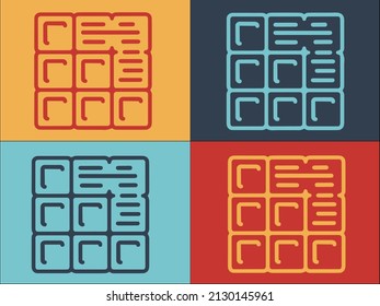 Builder Blocks Logo Template, Simple Flat Icon of construction,block,brick