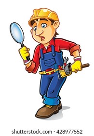 builder was confused looking for something with a magnifying glass