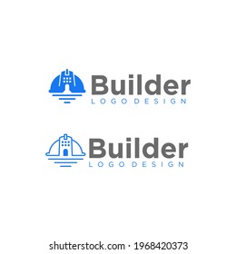builder and construction logo icon design vector