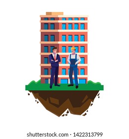 builder constructor with engineer and building