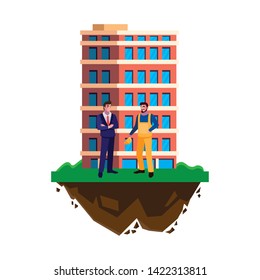 builder constructor with engineer and building