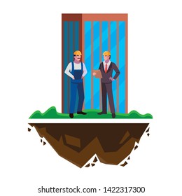 builder constructor with engineer and building