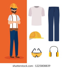 builder constructor with equipment