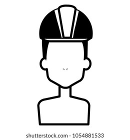 builder constructor shirtless with helmet avatar character