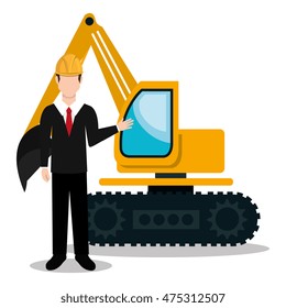builder constructor worker icon vector illustration design
