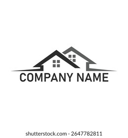 builder, contractor, minimal, mortgage, skyscraper, residence, exterior, agency, silhouette, housing, industry, minimalist, structure, city, luxury, branding, idea, architect, brand Logo Design