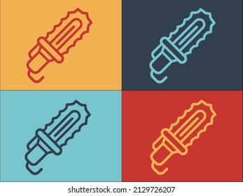 Builder Electric Saw Logo Template, Simple Flat Icon of saw,electric,construction