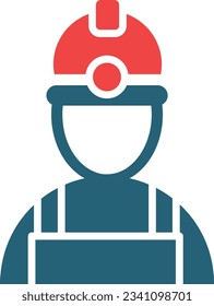 Builder Glyph Two Color Icon For Personal And Commercial Use.
