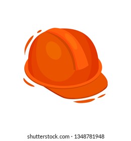 Builder headgear concept. Professional hat on white background.