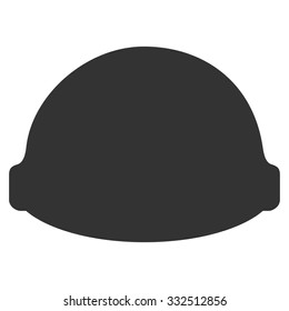 Builder Helmet vector icon. Style is flat symbol, rounded angles, white background.