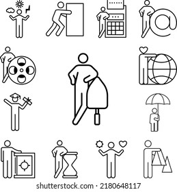 builder icon in a collection with other items