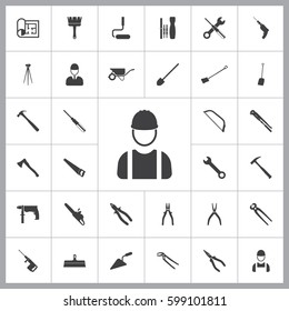 builder icon. Construction icons universal set for web and mobile
