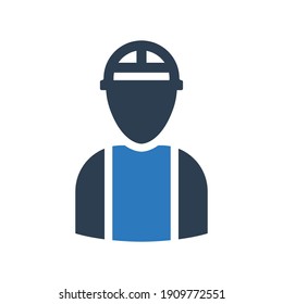 Builder icon - contractor icon - worker icon