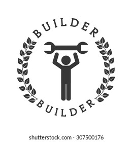 builder icon design, vector illustration eps10 graphic 