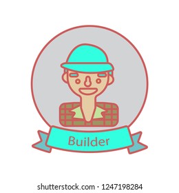 builder icon  flat colors