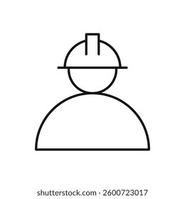 Builder icon isolated. simple vector icon on white background