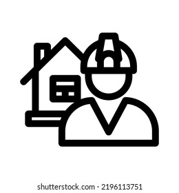 builder icon or logo isolated sign symbol vector illustration - high quality black style vector icons
