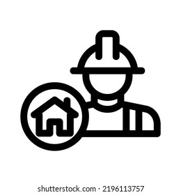 builder icon or logo isolated sign symbol vector illustration - high quality black style vector icons
