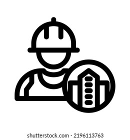 builder icon or logo isolated sign symbol vector illustration - high quality black style vector icons
